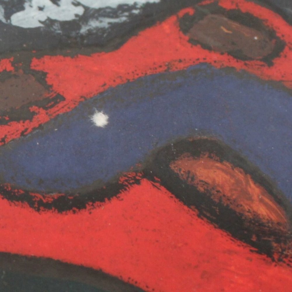 Original Painting Fish Tunji Idowu African Style - Picture 5 of 8